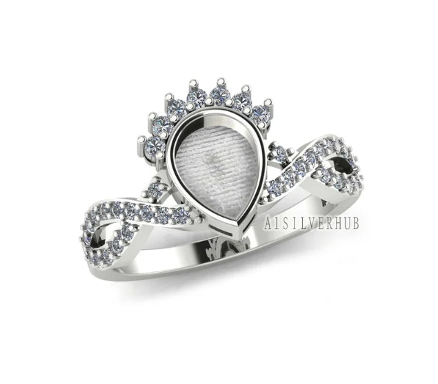 Half Sunshine Twist Ring