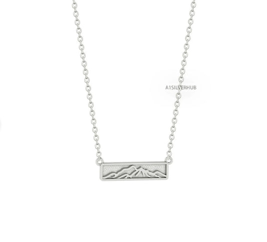 Mountain Range Bar Necklace